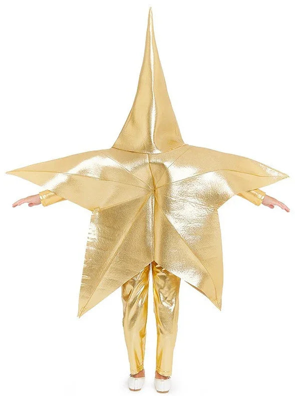 Disfraz de Estrella Navideña Dorada Infantil Personajes del Belén Partilandia